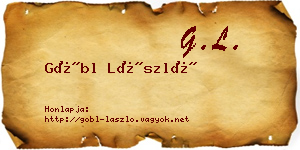 Göbl László névjegykártya