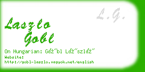 laszlo gobl business card